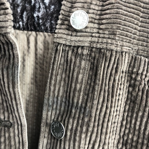 🍋 Y2K VINTAGE 90s MOM crushed velvet corduroy - Picture 3 of 6